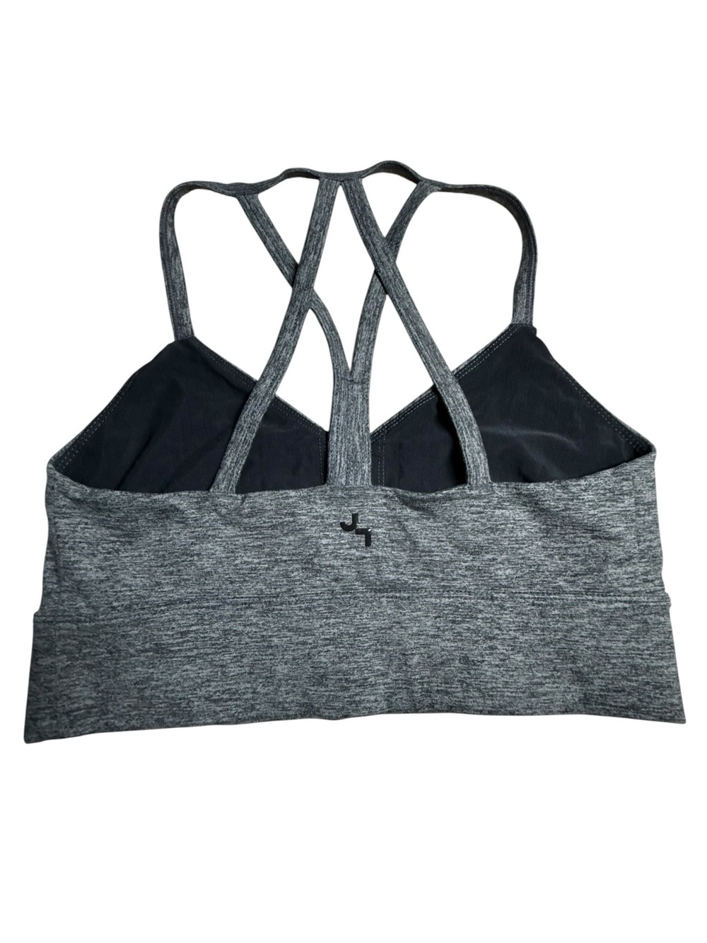 JoyLab Heather Gray Strappy Crisscross Sports Bra